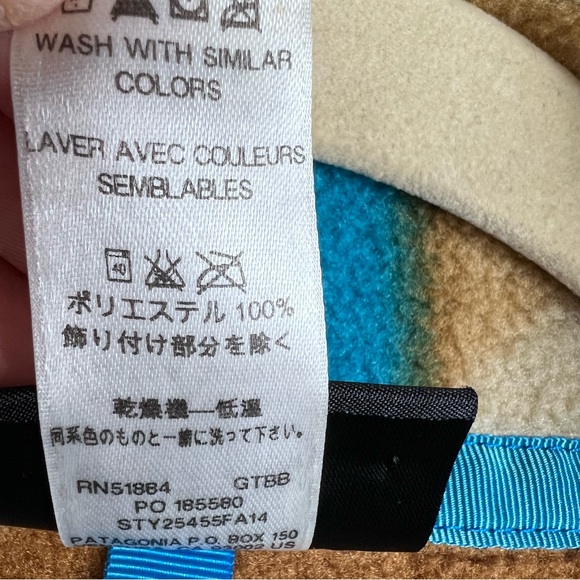 Patagonia Women’s Synchllla Snap-T Fleece Geometric Print Pullover Size M - Picture 10 of 12